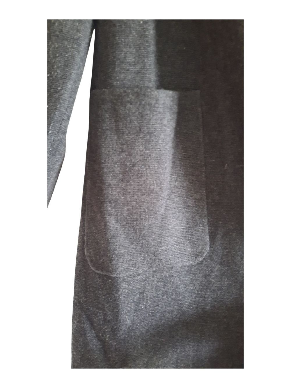 J. Crew Black Wool Blend Open-Front Long Cardigan - Picture 4 of 4